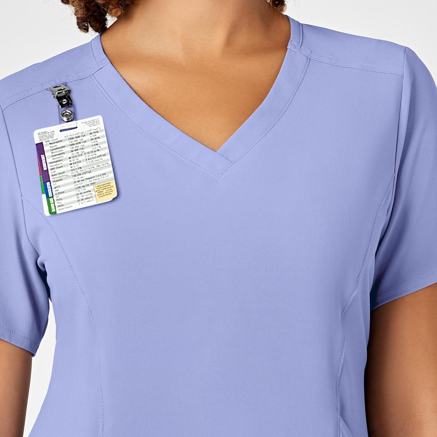 imageWonderWink Mens Womens VNeck Scrub TopCeil Blue