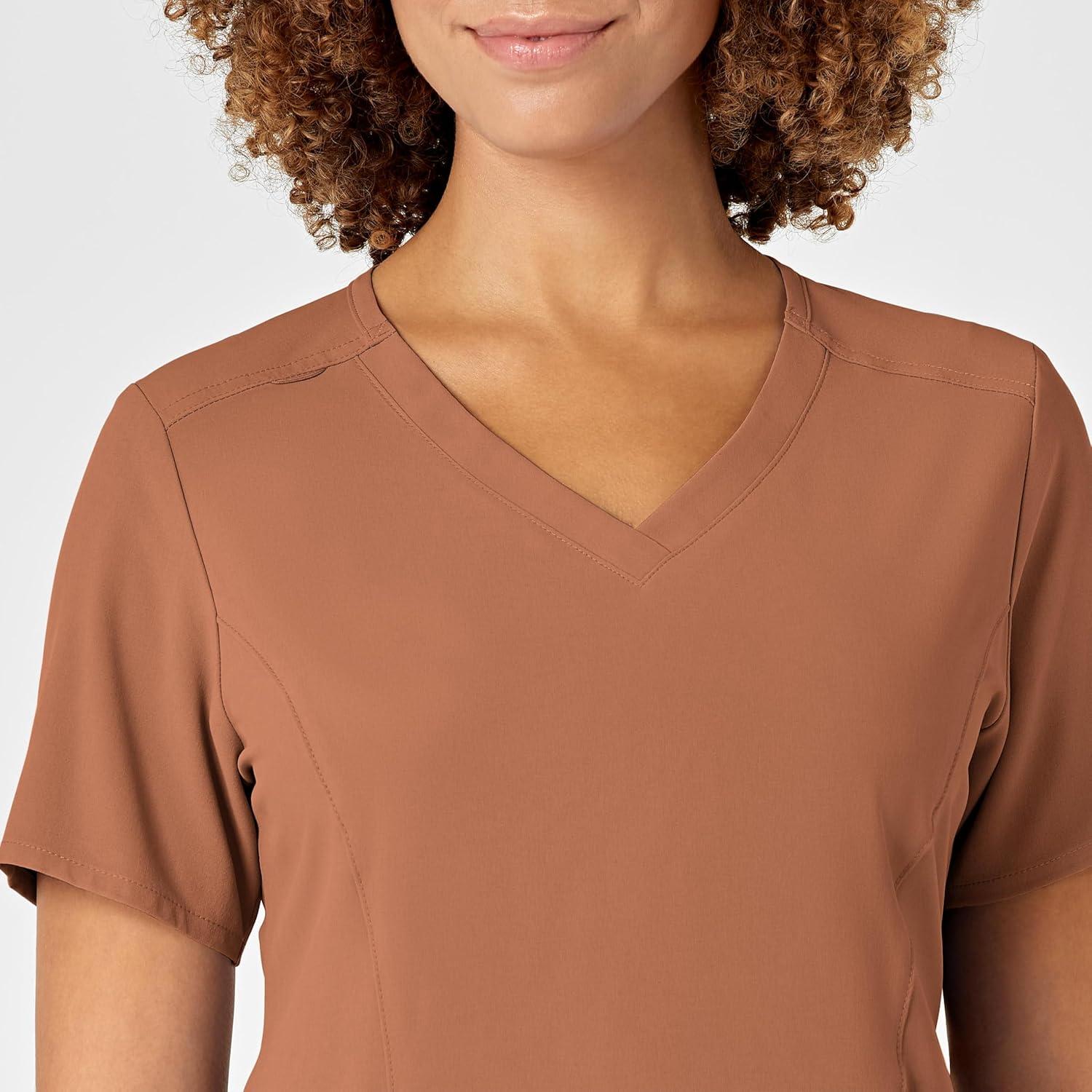 imageWonderWink Mens Womens VNeck Scrub TopClay
