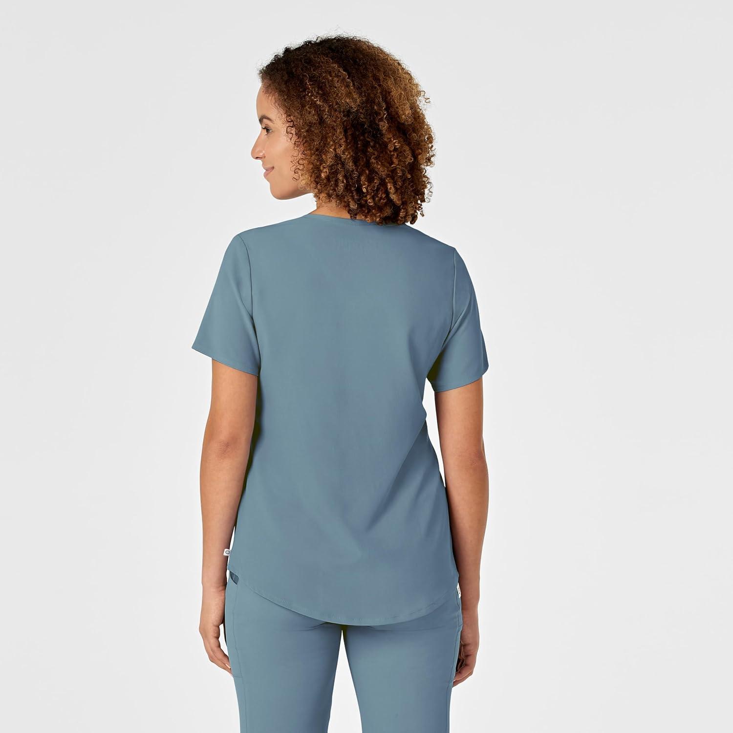 imageWonderWink Mens Womens VNeck Scrub TopElemental Blue