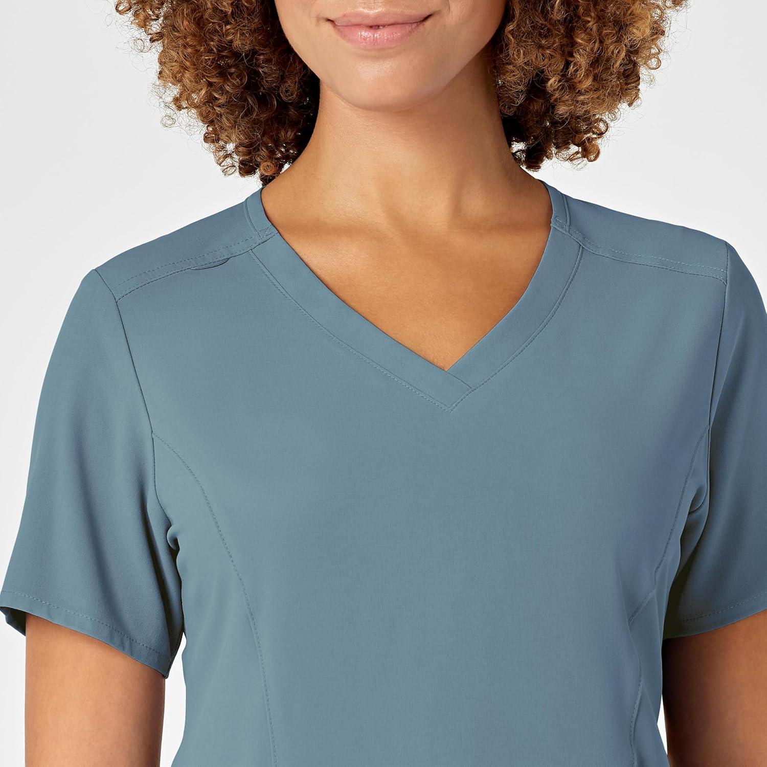imageWonderWink Mens Womens VNeck Scrub TopElemental Blue