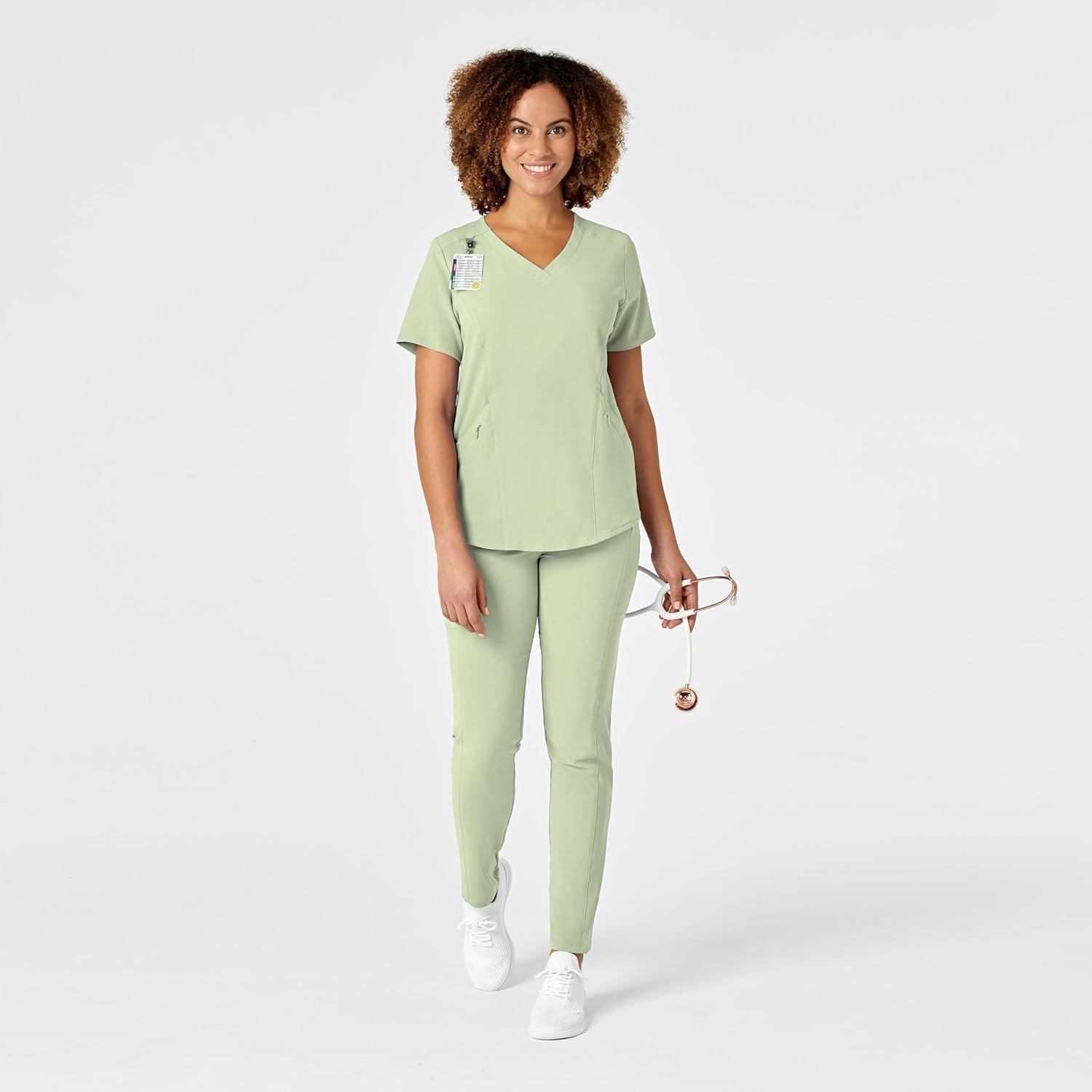 imageWonderWink Mens Womens VNeck Scrub TopFresh Mint