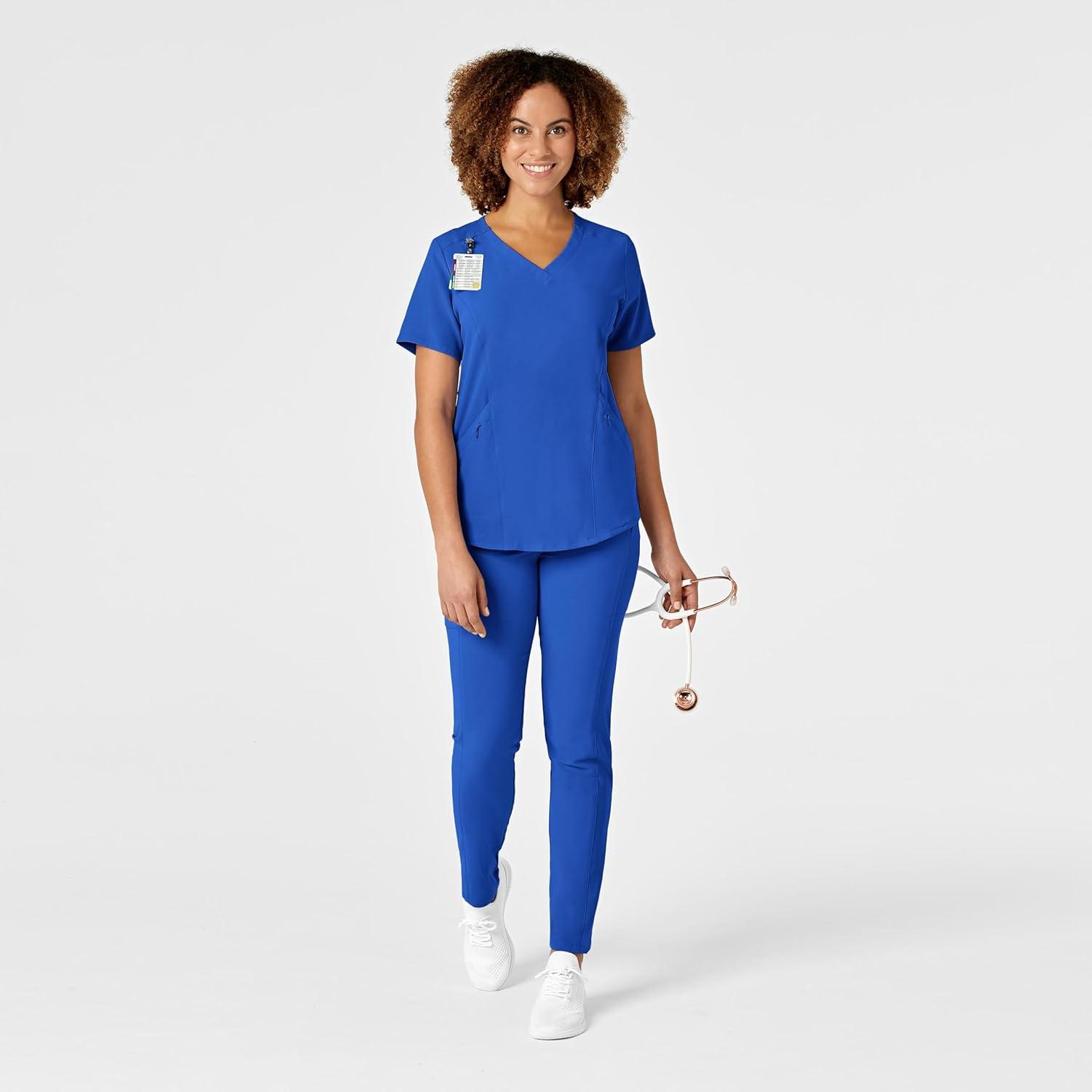 imageWonderWink Mens Womens VNeck Scrub TopRoyal