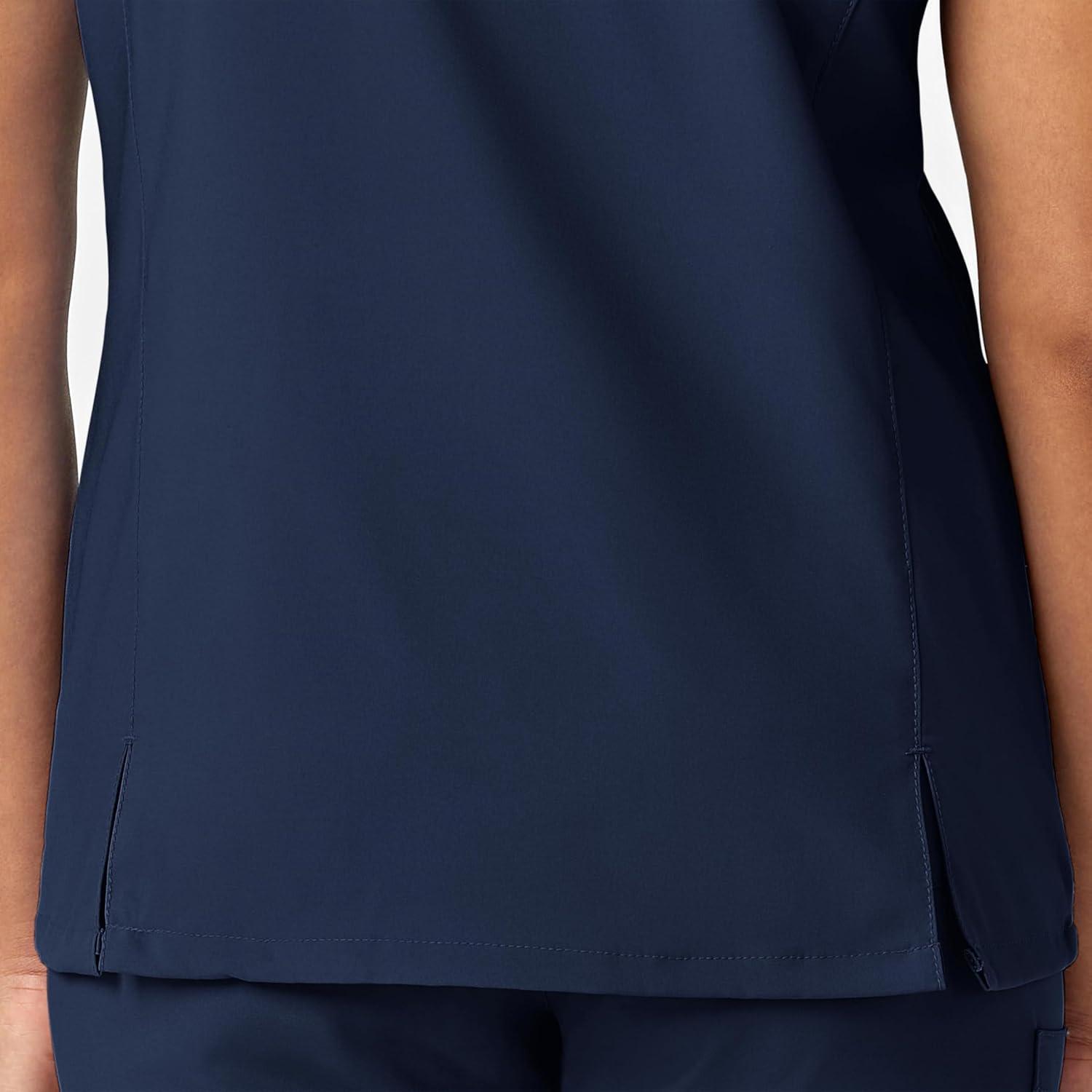 imageWonderWink Womens YNeck Wrap TopNavy