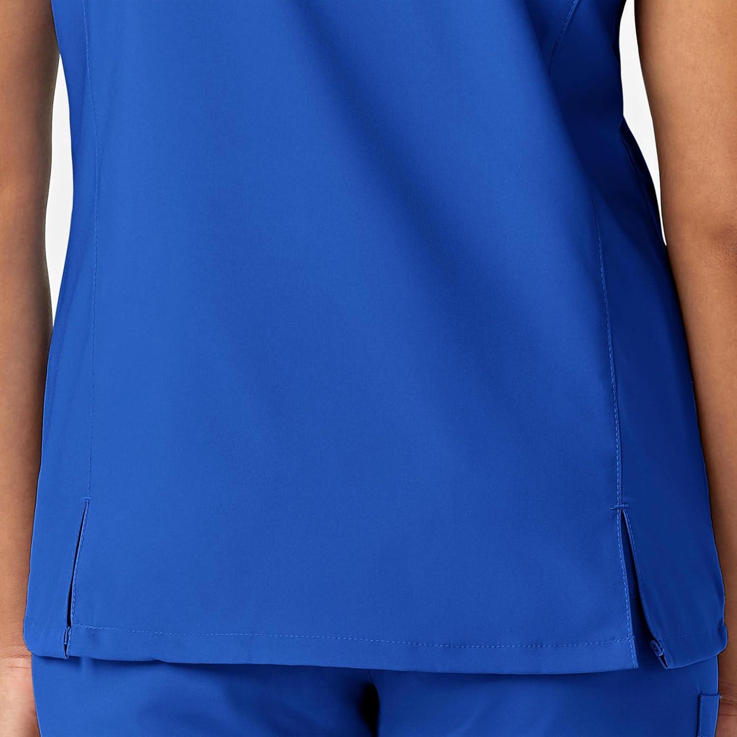 imageWonderWink Womens YNeck Wrap TopRoyal