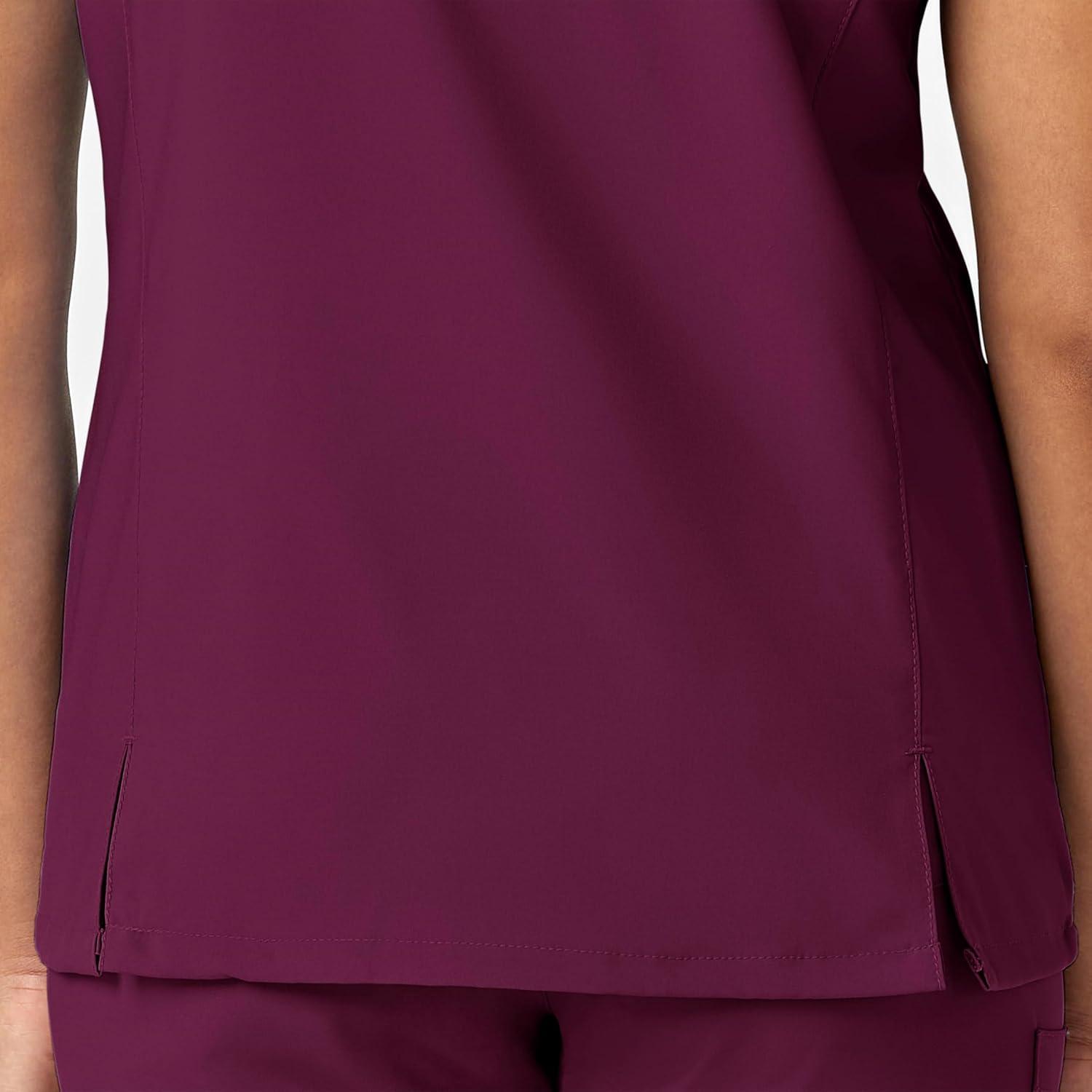 imageWonderWink Womens YNeck Wrap TopWine