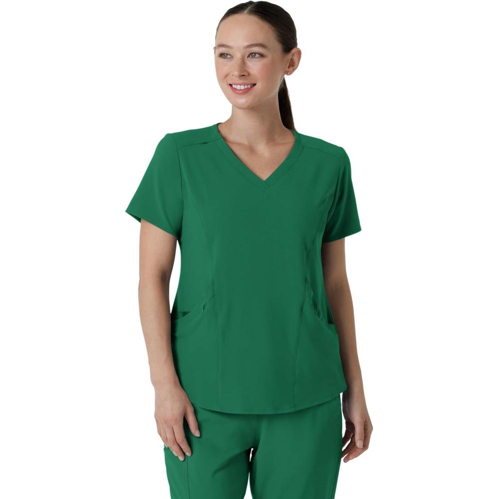 imageWonderWink Mens Womens VNeck Scrub TopHunter