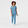 WonderWink Mens Women’s V-Neck Scrub Top(Bay Blue)