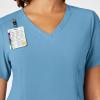 WonderWink Mens Women’s V-Neck Scrub Top(Bay Blue)