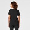WonderWink Mens Women’s V-Neck Scrub Top(Black)