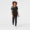 WonderWink Mens Women’s V-Neck Scrub Top(Black)