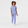WonderWink Mens Women’s V-Neck Scrub Top(Ceil Blue)