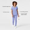 WonderWink Mens Women’s V-Neck Scrub Top(Ceil Blue)