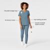WonderWink Mens Women’s V-Neck Scrub Top(Elemental Blue)