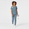 WonderWink Mens Women’s V-Neck Scrub Top(Elemental Blue)