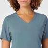 WonderWink Mens Women’s V-Neck Scrub Top(Elemental Blue)