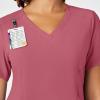 WonderWink Mens Women’s V-Neck Scrub Top(Rosebud)