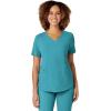 WonderWink Mens Women’s V-Neck Scrub Top(Teal Blue)