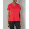 WonderWink Womens Women’s Four Pocket V-Neck Scrub Top(Red)