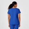 WonderWink Womens Y-Neck Wrap Top(Royal)