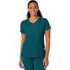 WonderWink Womens Y-Neck Wrap Top(Caribbean)