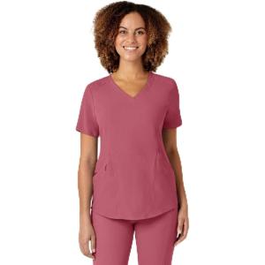 WonderWink Mens Women’s V-Neck Scrub Top(Rosebud)