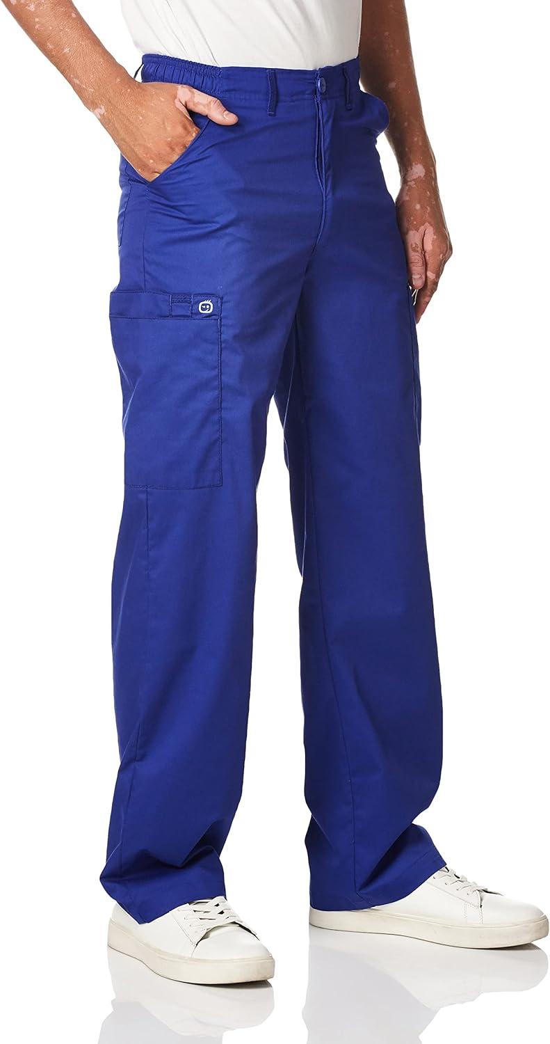 imageWink WonderWORK Scrubs for Men Cargo Scrub PantsGalaxy Blue
