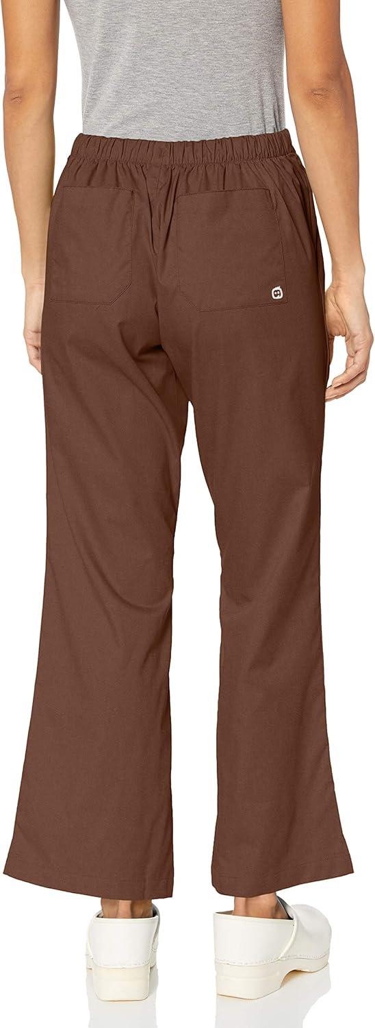 imageWink WonderWORK Scrubs for Women Flare Leg Scrub PantsChocolate