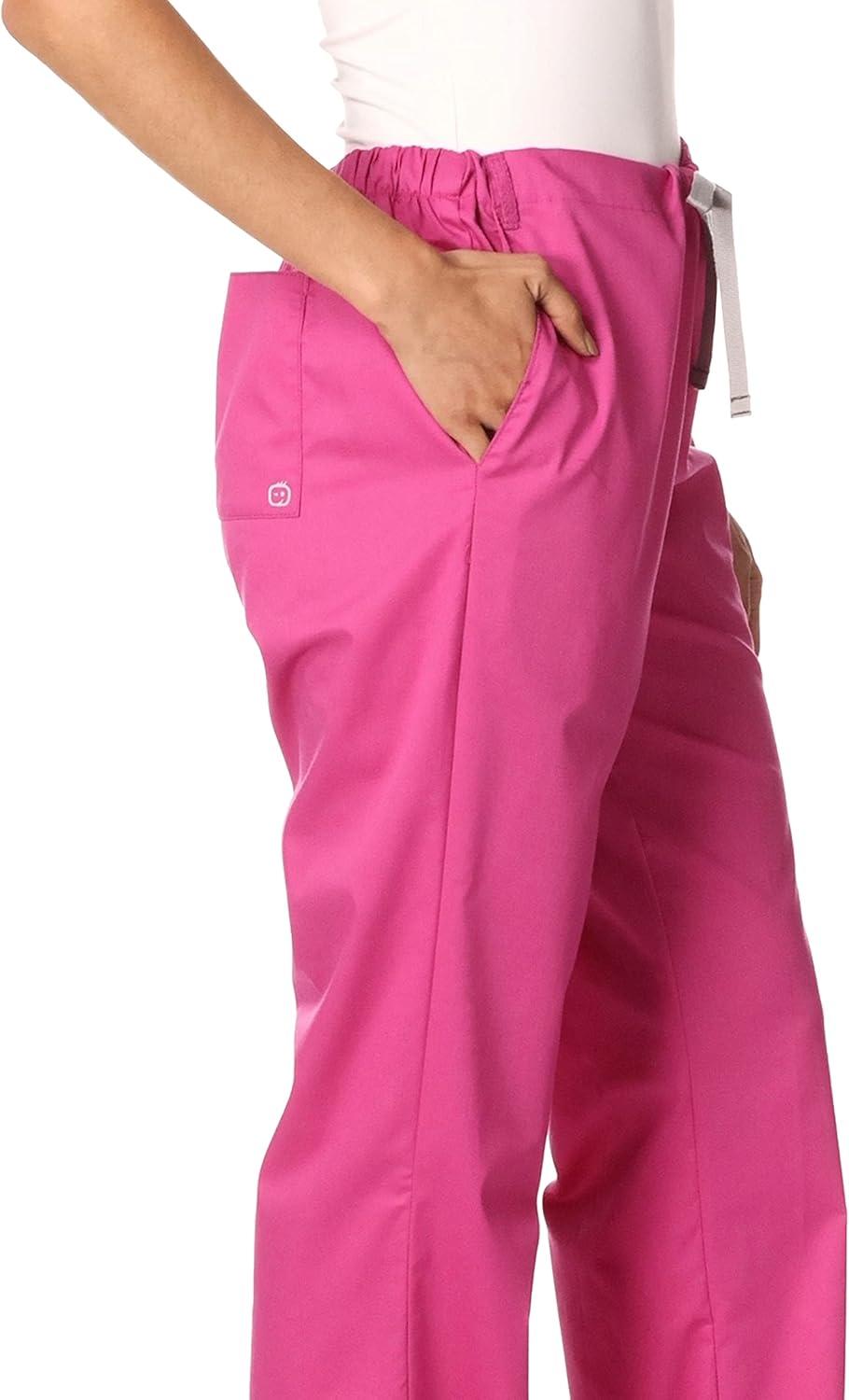 imageWink WonderWORK Scrubs for Women Flare Leg Scrub PantsFuchsia