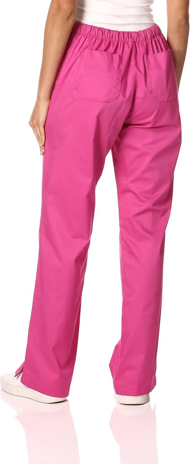 imageWink WonderWORK Scrubs for Women Flare Leg Scrub PantsFuchsia