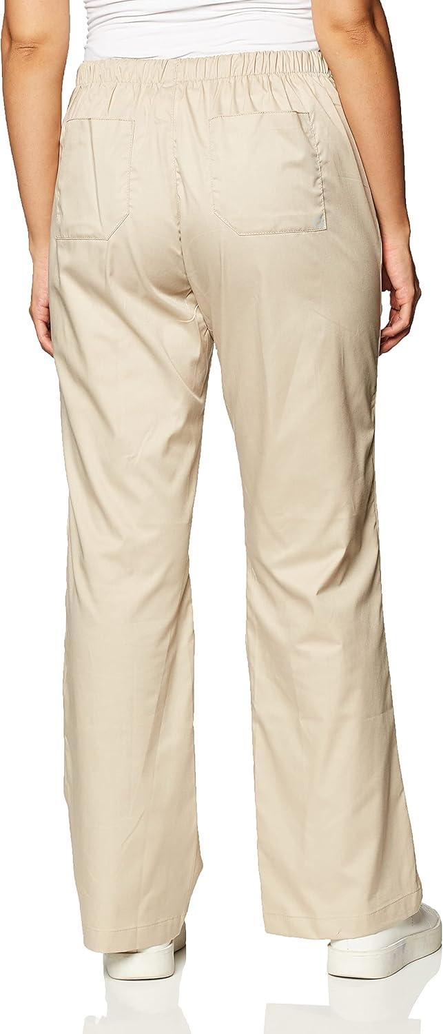 imageWink WonderWORK Scrubs for Women Flare Leg Scrub PantsKhaki