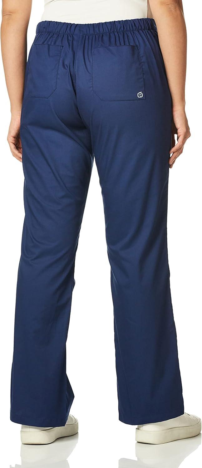 imageWink WonderWORK Scrubs for Women Flare Leg Scrub PantsNavy