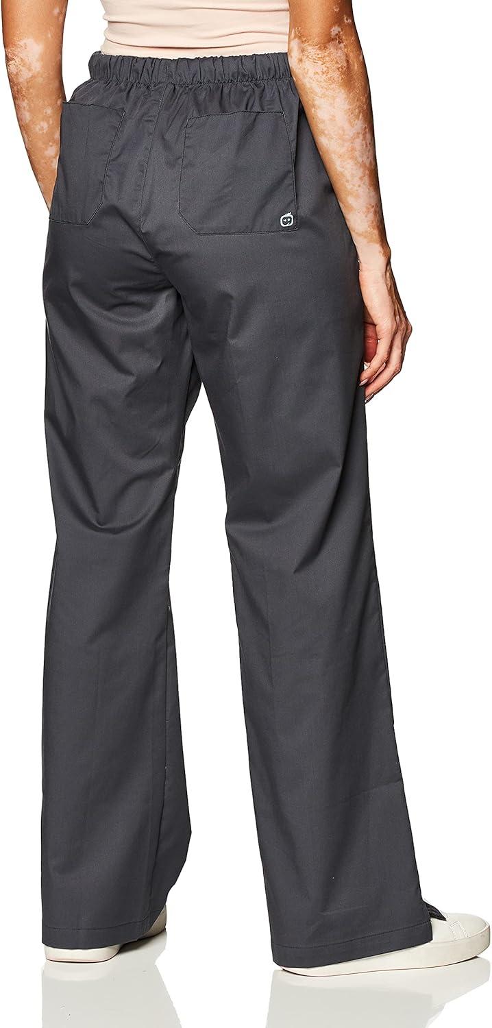 imageWink WonderWORK Scrubs for Women Flare Leg Scrub PantsPewter