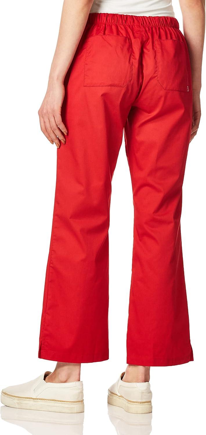 imageWink WonderWORK Scrubs for Women Flare Leg Scrub PantsRed