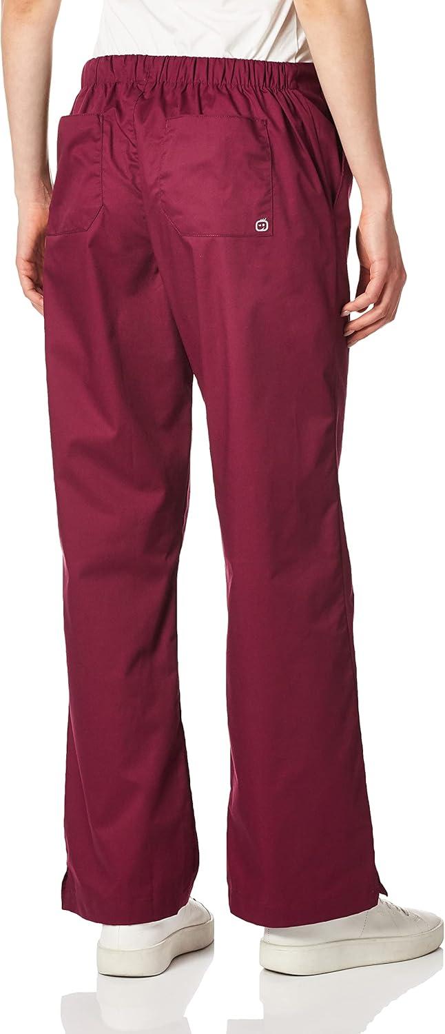 imageWink WonderWORK Scrubs for Women Flare Leg Scrub PantsWine