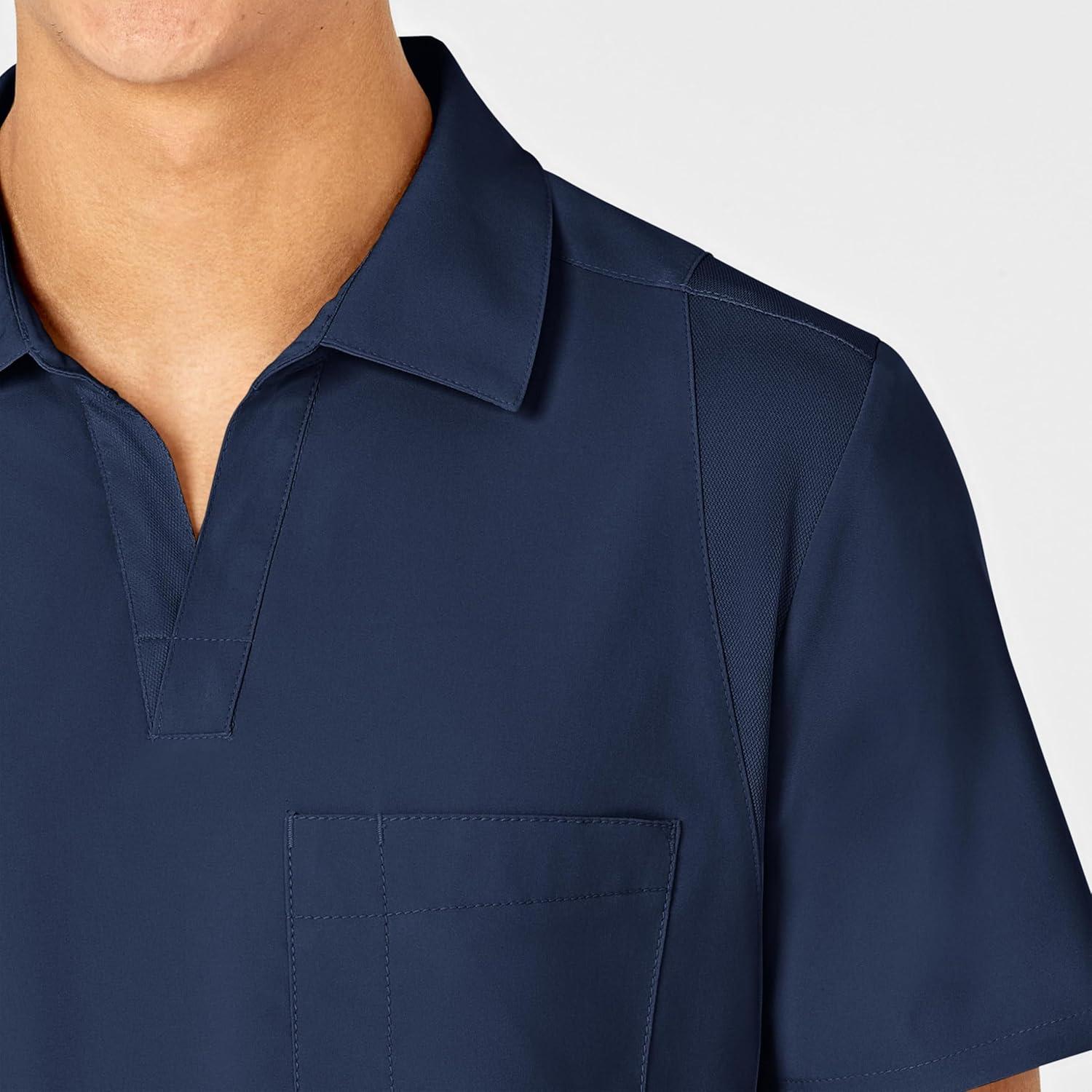 imageWonderWink Mens Collar TopNavy