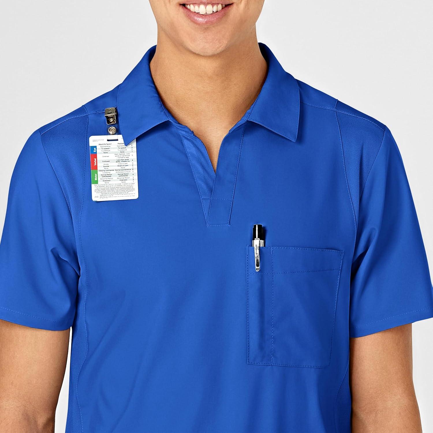 imageWonderWink Mens Collar TopRoyal