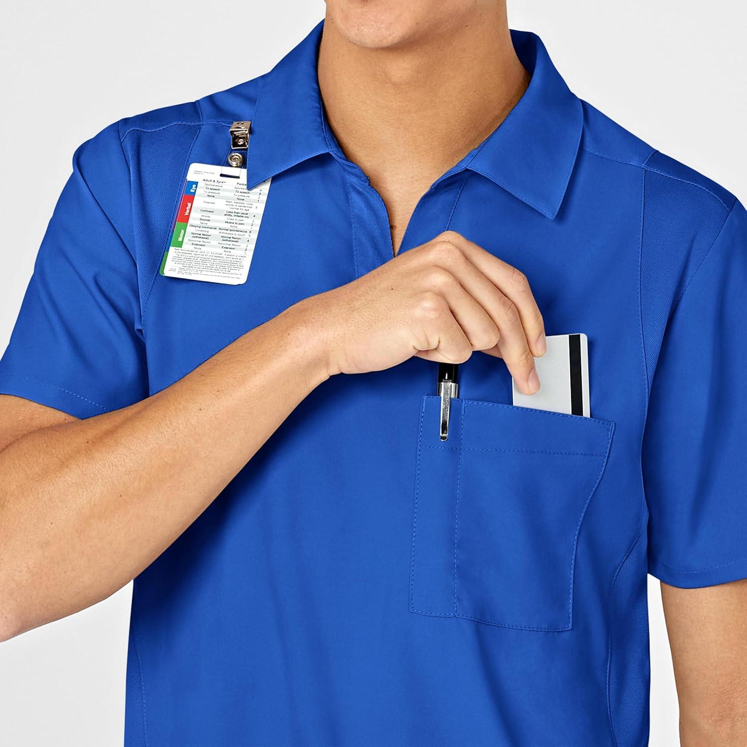 imageWonderWink Mens Collar TopRoyal