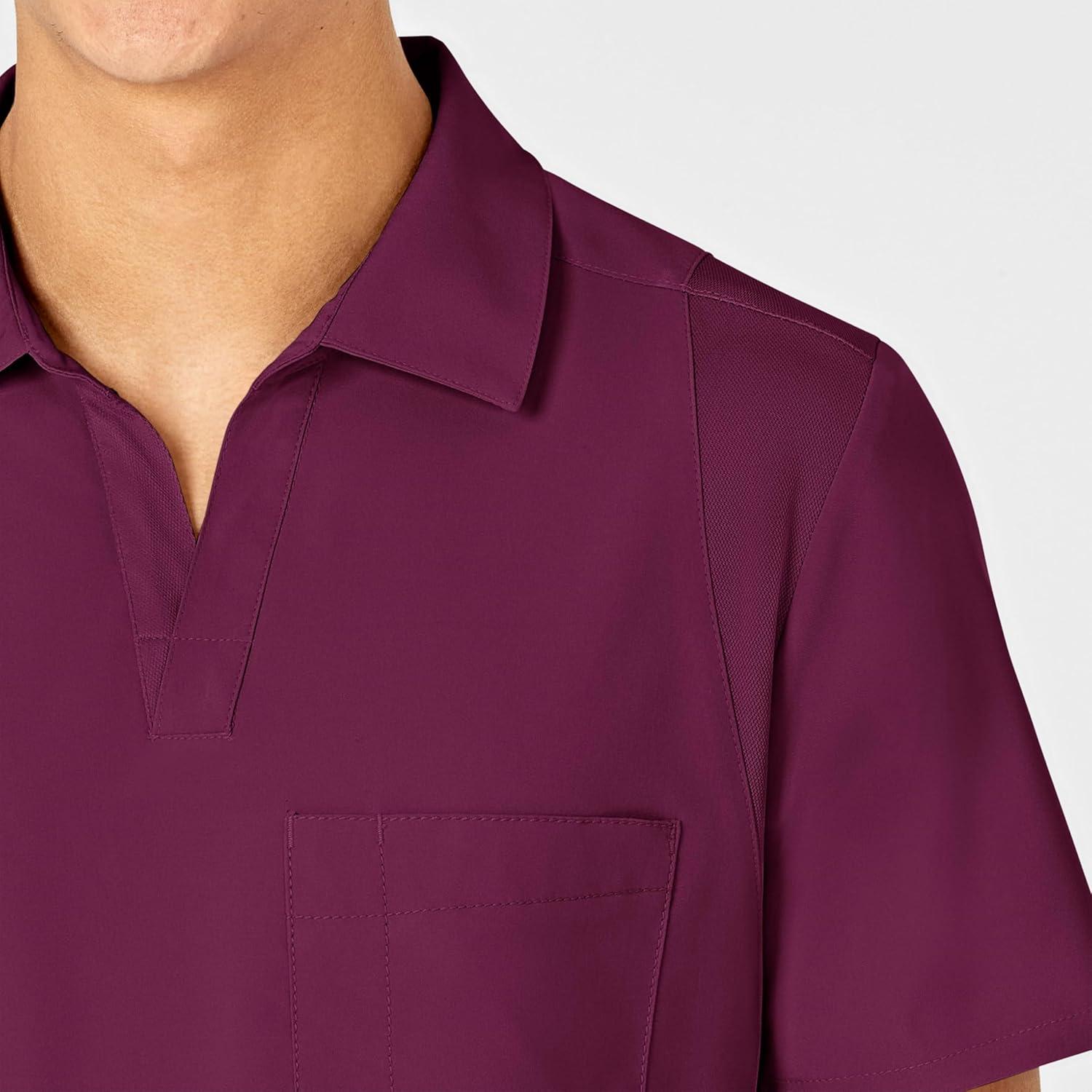 imageWonderWink Mens Collar TopWine