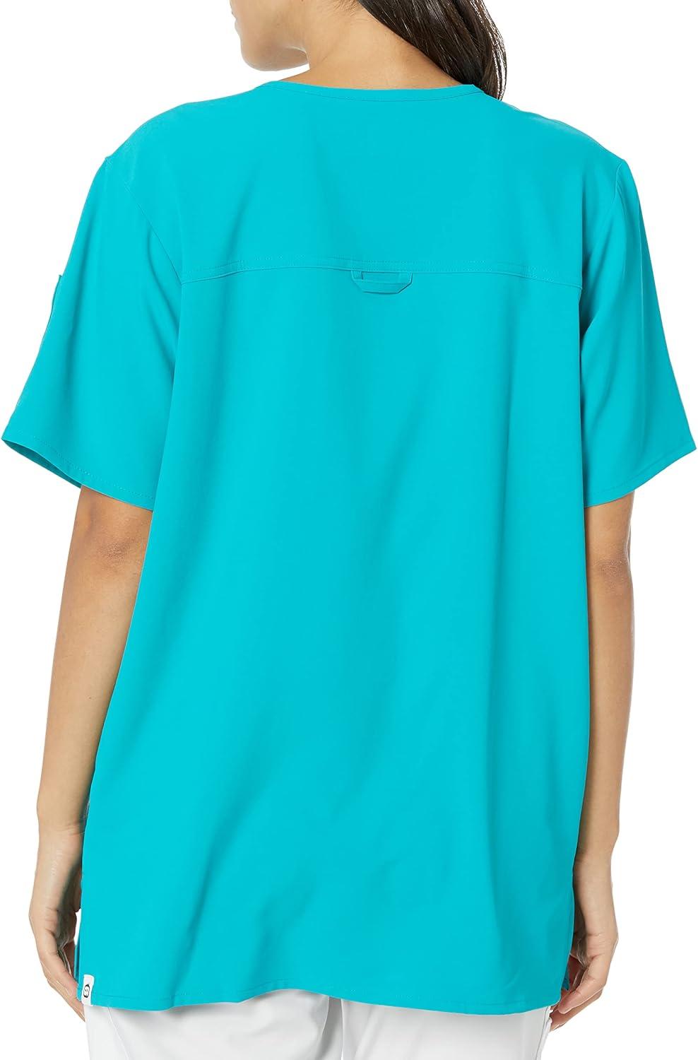 imageWonderWink Mens Mens Ez Zip Scrub TopTeal Blue