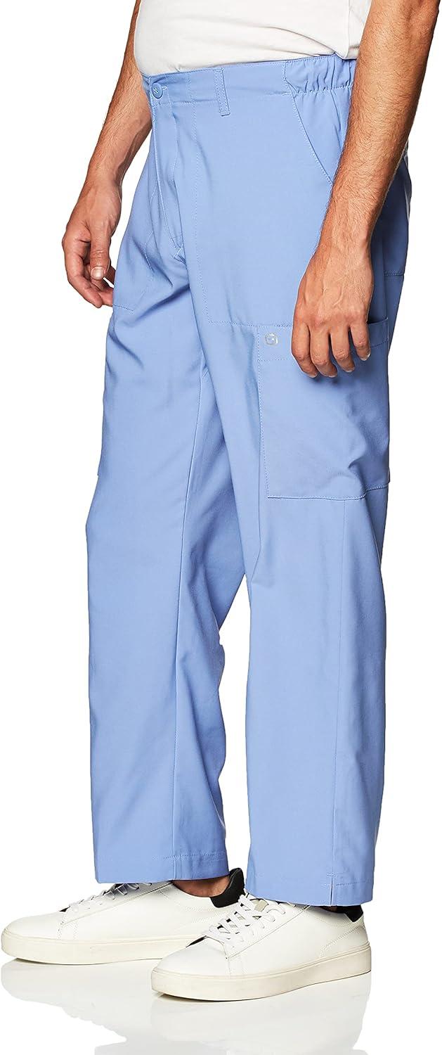imageWonderWink Mens Mens Flat Front Cargo PantCeil Blue