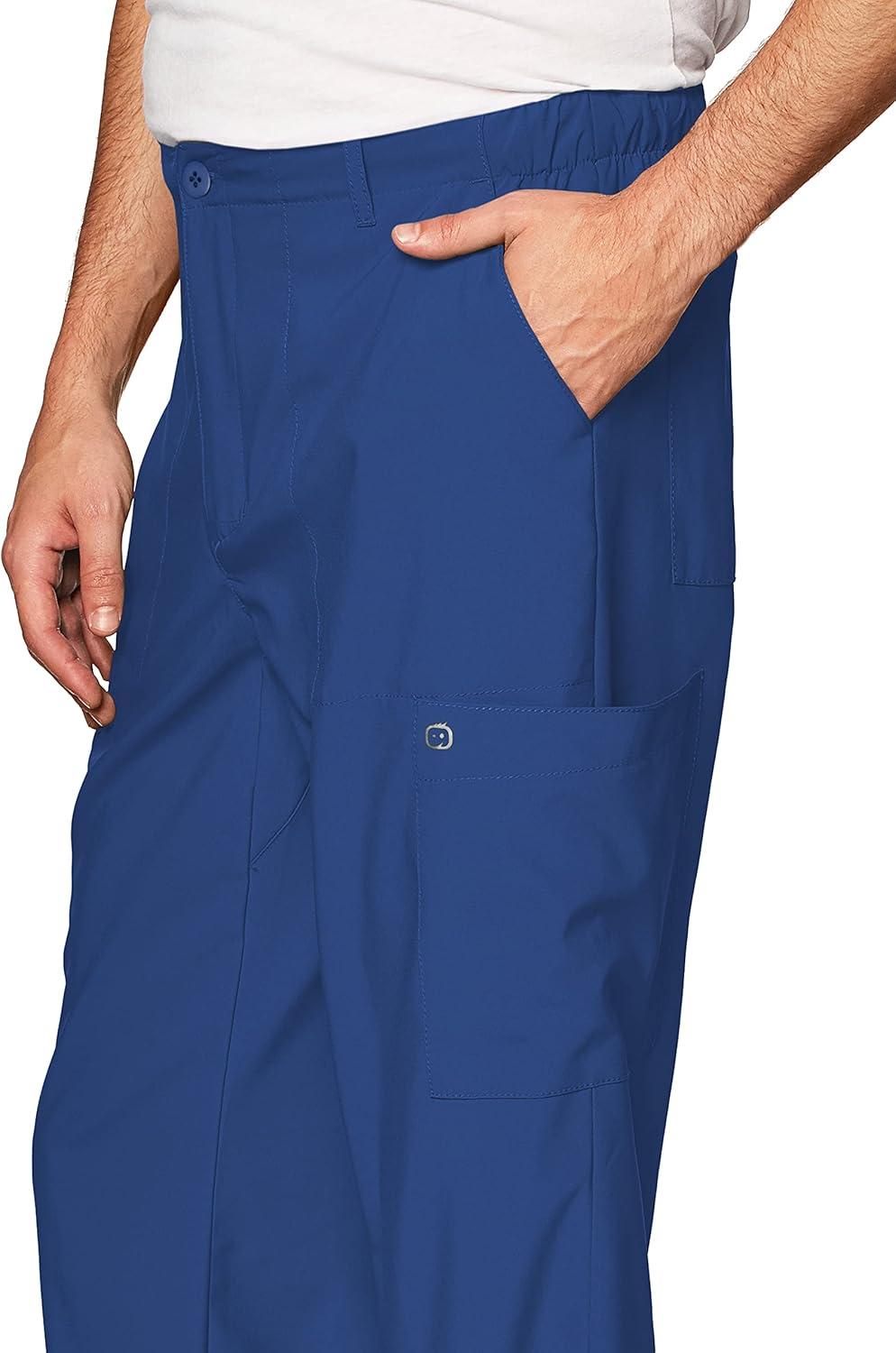 imageWonderWink Mens Mens Flat Front Cargo PantGalaxy Blue