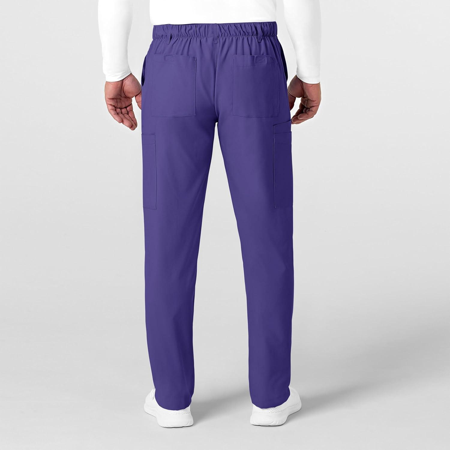 imageWonderWink Mens Mens Flat Front Cargo PantGrape