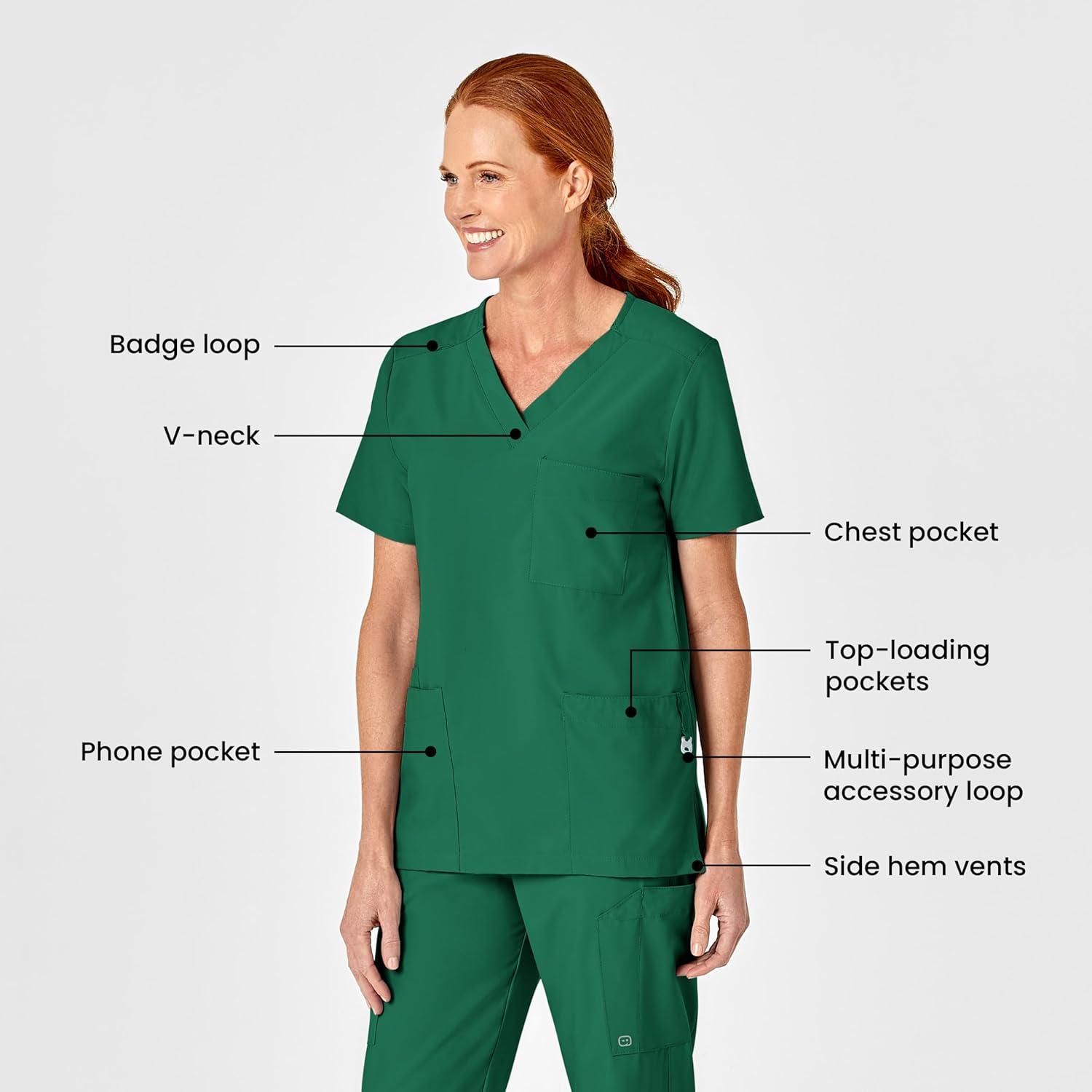 imageWonderWink Womens 4Pocket Utility TopHunter