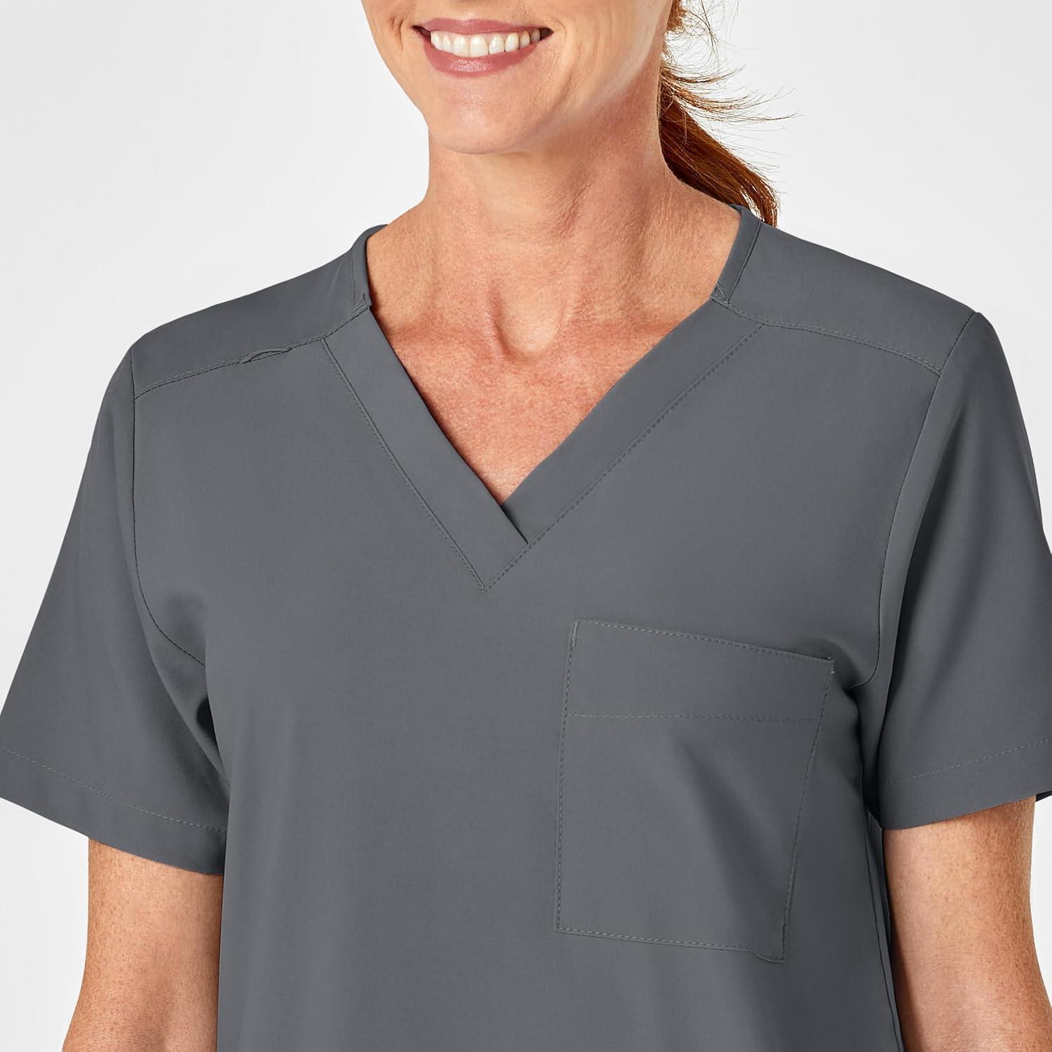 imageWonderWink Womens 4Pocket Utility TopPewter