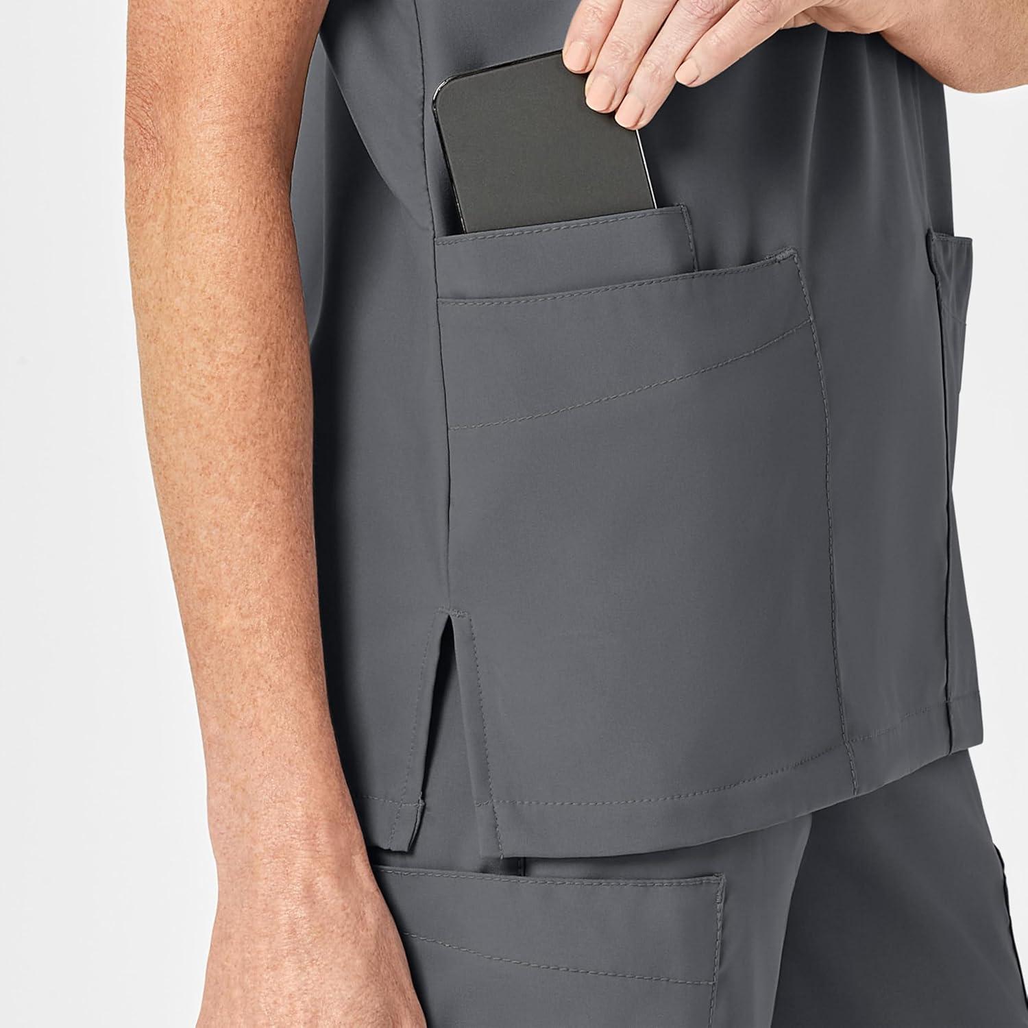 imageWonderWink Womens 4Pocket Utility TopPewter