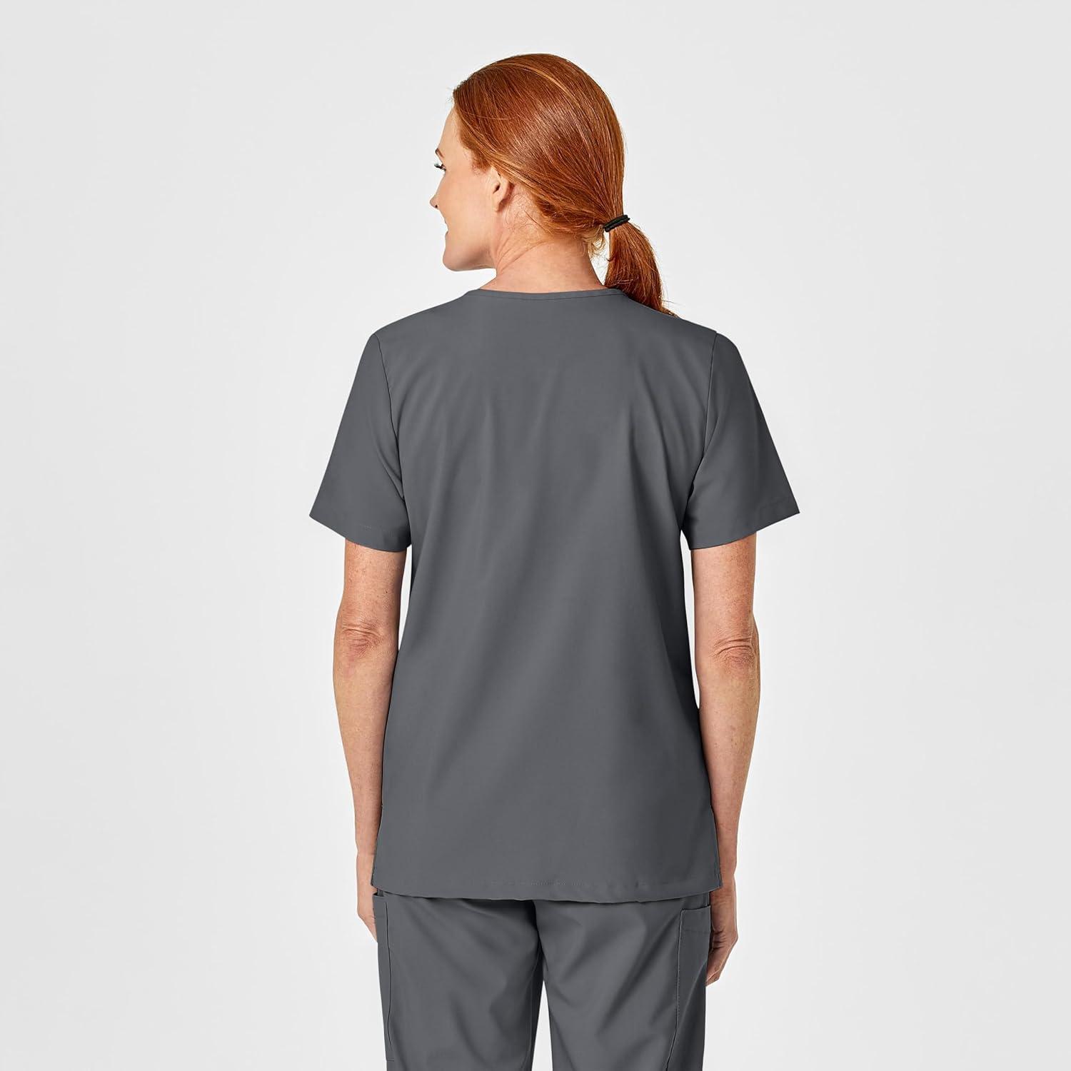 imageWonderWink Womens 4Pocket Utility TopPewter