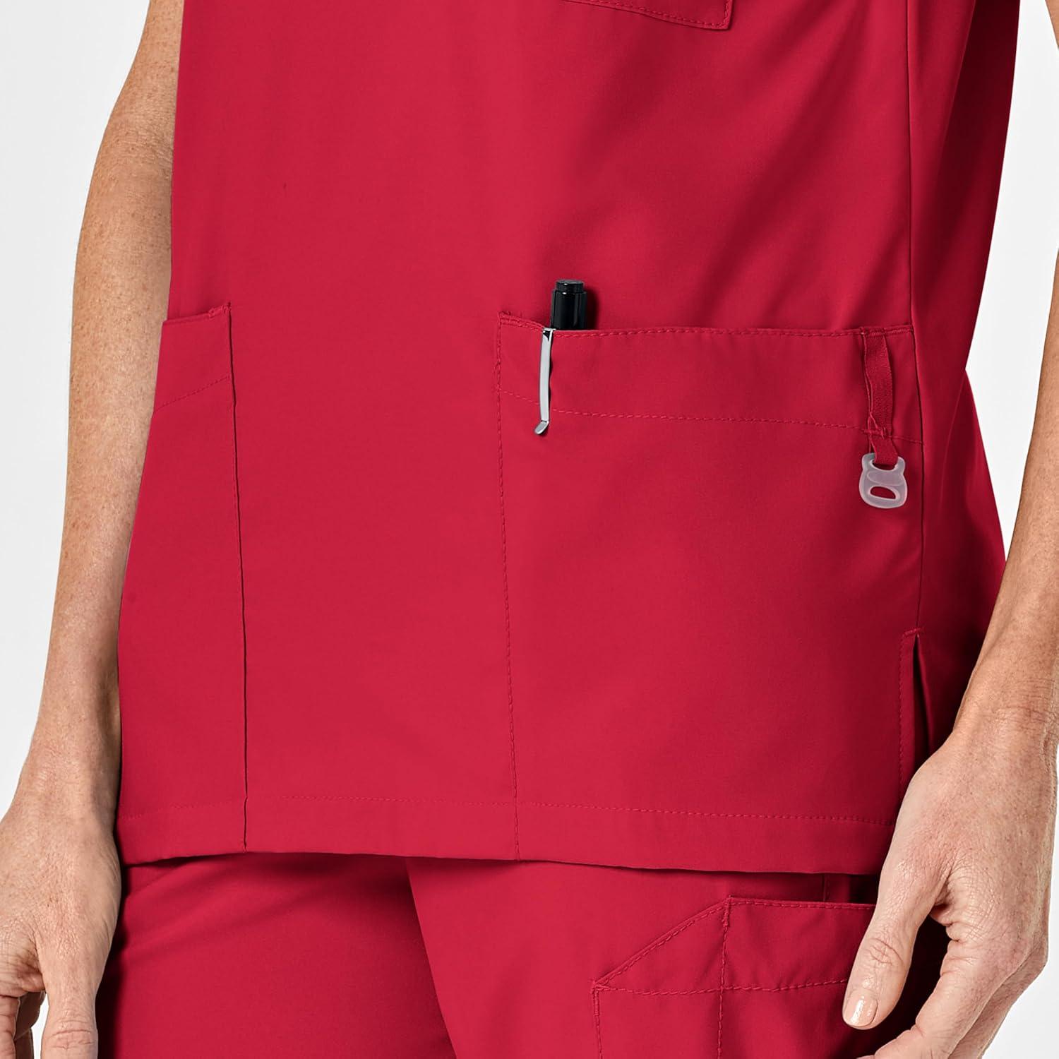 imageWonderWink Womens 4Pocket Utility TopRed