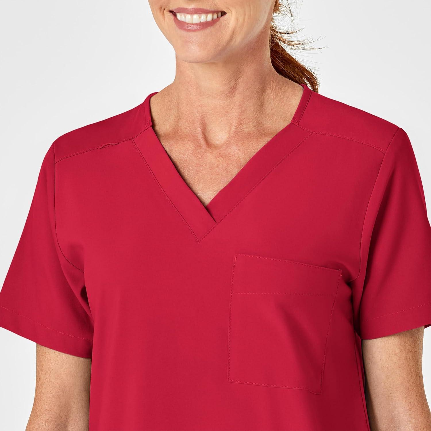 imageWonderWink Womens 4Pocket Utility TopRed