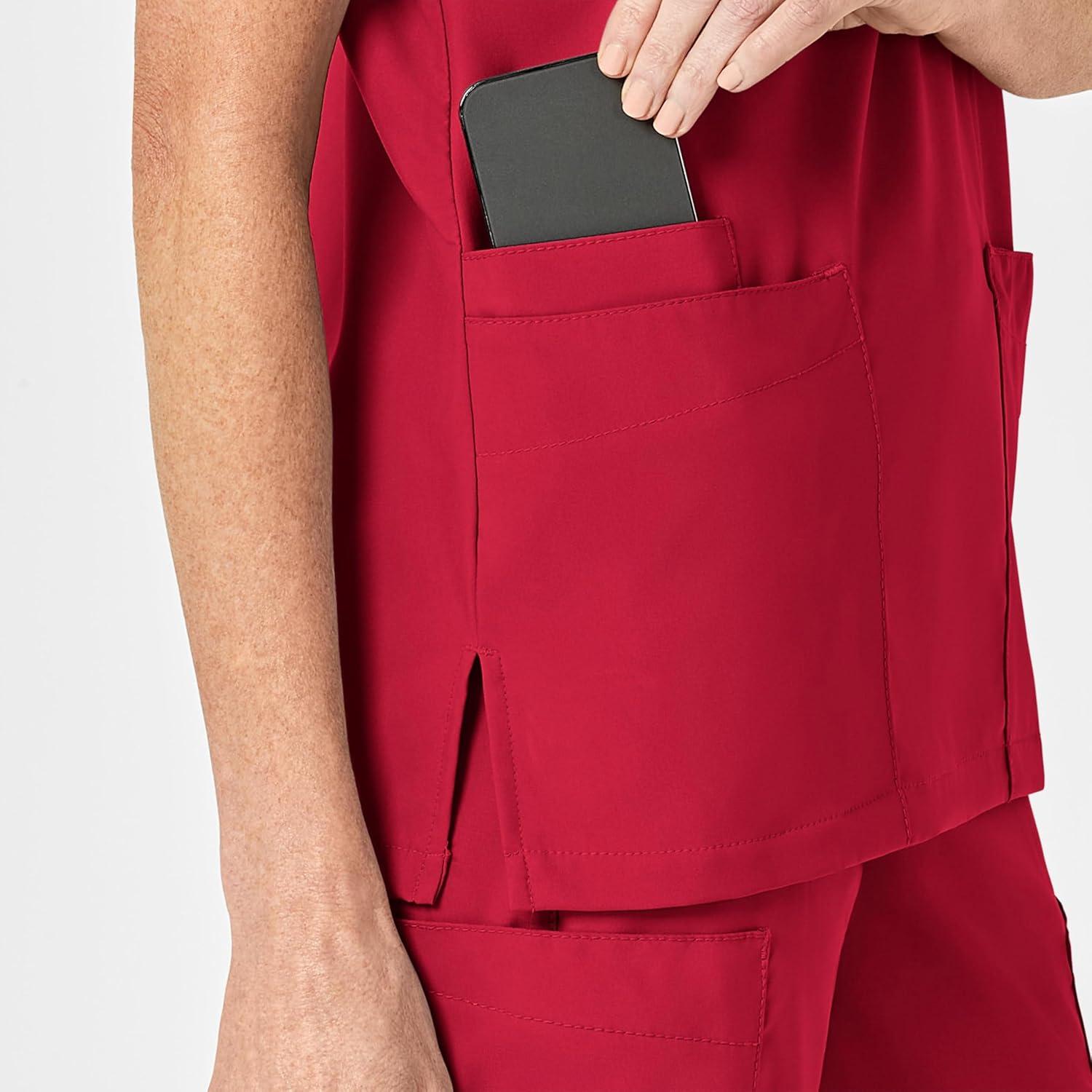 imageWonderWink Womens 4Pocket Utility TopRed