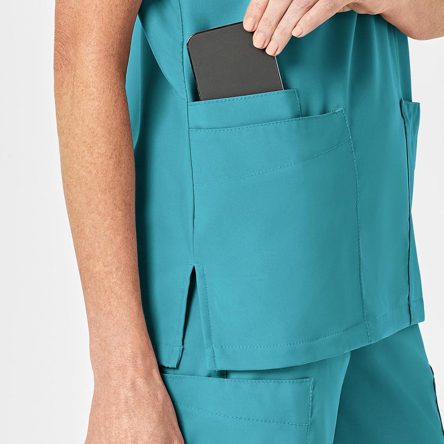 imageWonderWink Womens 4Pocket Utility TopTeal Blue